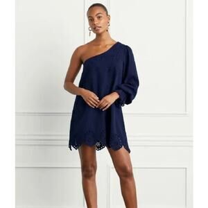 Hill House Home | The Mila Dress | Navy Linen | Sz S | NWT